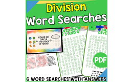 Division Word Searches (PDF)