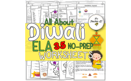 Diwali | Deepavali No-Prep ELA Worksheets