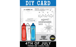 DIY Fourth of July Greeting Card Paper Craft Project