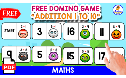 DOMINÓ OF ADDITION | MONSTER THEMED