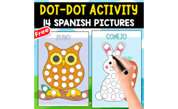DOT-DOT ACTIVITY | 14 SPANISH PICTURES