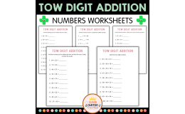 Double Digit Addition - With Regrouping (Two Digit Adding) Printables