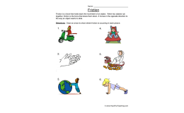 Drawing Friction Worksheet