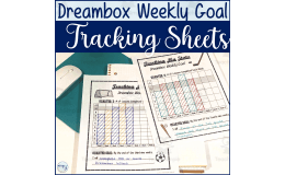 Dreambox Weekly Goal Tracking Sheets - Sports Themed