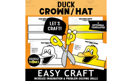 Duck Crown or Hat Easy Paper Craft Art Project