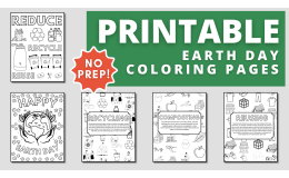 Earth Day Printable Coloring Pages