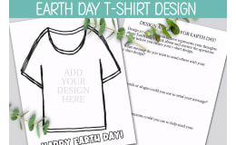 EARTH DAY T-SHIRT DESIGN, DIY ENVIRONMENTAL RESPONSIBILITY POSTER