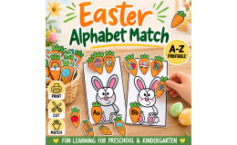 Easter Alphabet Matching Activity – Fun Spring Learning Printable!