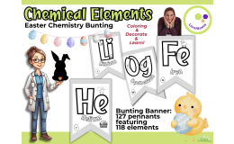 Easter Chemistry Bunting – Color, Decorate & Learn Chemical Elements