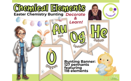 Easter Chemistry Bunting - Learn Chemical Elements with Festive Banner