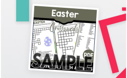 Easter Crossword: 1 Page Sample (PDF)