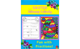 Easter Fractions Coloring Activity