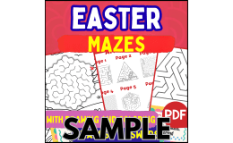Easter Maze: 1 Page Sample (PDF)