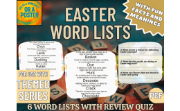 Easter Word List Posters (PDF)
