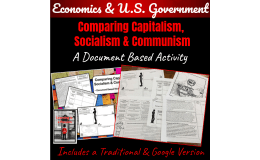 Capitalism, Socialism & Communism – Compare Activity