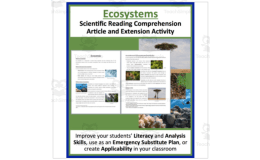 Ecosystems - Science Reading Article - Grade 8 and Up