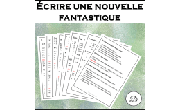 Écrire une courte nouvelle fantastique