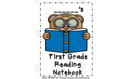 Editable First Grade Reading Notebook