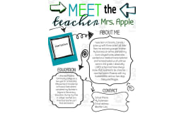Editable Meet the Teacher Back to School Packet