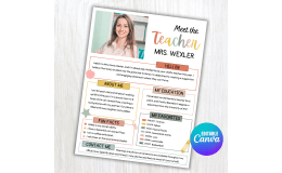 Editable Meet the Teacher Template | Back to School Welcome Letters