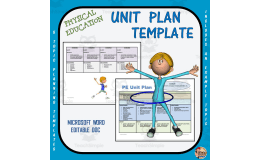 Editable PE Unit Plan Template