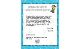 Editable Special Educator Back to School Forms
