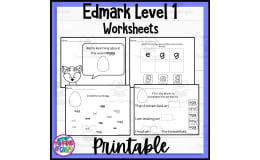 Edmark, Level 1 Set D Printable, Special Ed