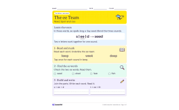 EE Phonics: Five Practice Worksheets