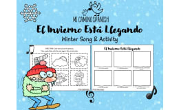 "El Invierno Está Llegando" - Winter Song & Activity for Spanish Students!
