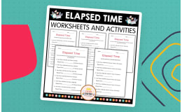 Elapsed Time to the Hour - Minute and Days Worksheets for Grade 4, 5
