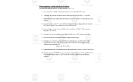 Electroplating and Electrolysis Practice