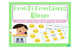 Emoji Emotions Bingo