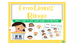 Emotions Bingo