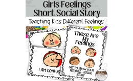 Emotions Social Story For Introducing and Identifying Emotions--Girls