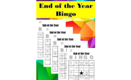 End of the Year Bingo