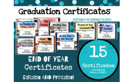 End of the Year Graduation | Student Certificates