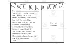 End of Year Teacher Gift for Students