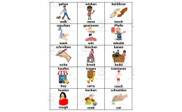 English-German Action Verbs Flashcards – ESL