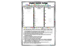 English Scatter Collage | Getting to Know You Activity