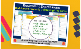 Equivalent Expressions for 6th Grade