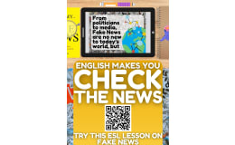 ESL Lesson on Fake News - Listening Comprehension and Writing Activity
