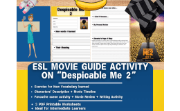 ESL Movie Guide Worksheets on "Despicable Me 2"