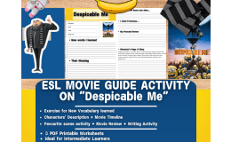 ESL Movie Guide Worksheets on "Despicable Me"