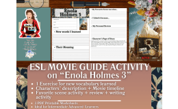 ESL Movie Guide Worksheets on "Enola Holmes 3"