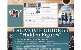 ESL Movie Guide Worksheets on "Hidden Figures"