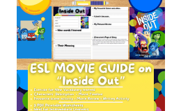 ESL Movie Guide Worksheets on Inside Out