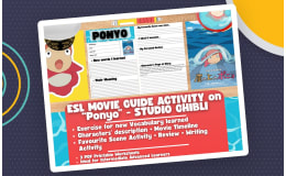 ESL Movie Guide Worksheets on "Ponyo" - Studio Ghibli