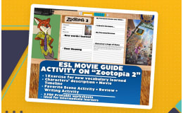 Zootopia 2 ESL Movie Guide – 3-Page Worksheet