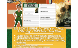 ESL Movie Guide Worksheets - Peter & Wendy - Peter Pan Film
