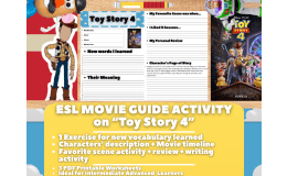ESL Movie Guide Worksheets - Toy Story 4